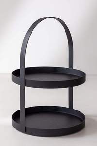 ถาดเสิร์ฟขนมแบบมีชั้นสีทอง  แท่นวางขนมหวาน  ชั้นวางเค้ก 3 ชั้น  ชั้นวางขนมโลหะ  ชั้นวางสำหรับน้ำชายามบ่าย  ชั้นวางสำหรับงานเลี้ยงน้ำชา - Product Image 2