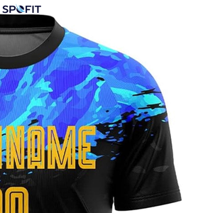 OEM/ODM Wholesale Sublimated Crew Neck Short Sleeve Soccer Jersey Custom <b>Name</b> Number Team Uniforms 100% Polyester Soccer Jersey - Product Image 4