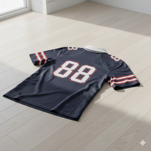 เสื้ออเมริกันฟุตบอลรุ่นใหม่ปี 2026 - ปักชื่อและหมายเลขผู้เล่นตามสั่ง - ชุดยูนิฟอร์มตาข่ายเบิร์ดอายคุณภาพพรีเมียม - Product Image 2