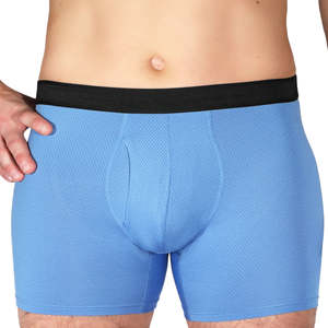 Nueva Llegada 2026 Calzoncillos Boxer Largos de Tiro Medio para Hombre, de Alta Calidad, Transpirables, Clásicos, Cómodos, de Malla, Ropa Interior Masculina OEM - Product Image 1