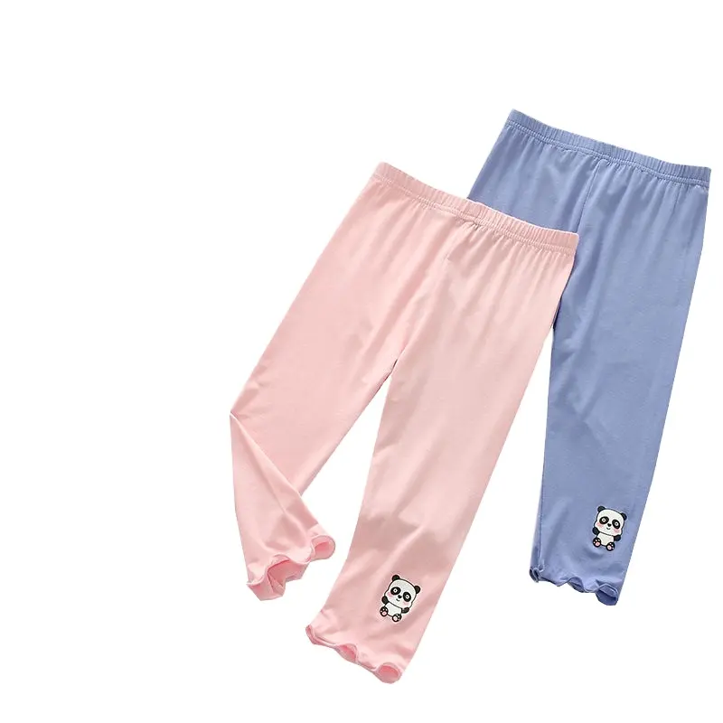 Mallas de verano de alta calidad, pantalones finos recortados, pantalones de algodón, pantalones cortos Capri de seguridad de verano, pantalones para niñas en cualquier color para niñas