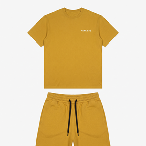 Wholesale Twin <b>Set</b> Shorts and T-shirt <b>Sets</b> 100% Cotton Oversized Street Wear Twin <b>Set</b> For Men's - Product Image 4