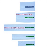 Bolsas de Papel para Kit de Afeitado de Lujo con Superficie de Papel de Aluminio y Asa de Cartón Corrugado con Sellado Térmico para Uso Químico