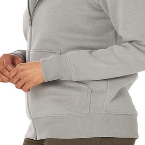 Sweat-shirt à capuche oversize pour femme, couleur unie, mélange de coton, pull décontracté, streetwear, manches régulières, respirant, tricoté - Product Image 5