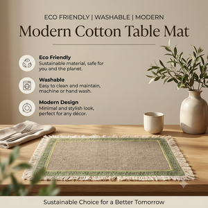 Premium Cotton Table Mat For Dining Table Heat Resistant <b>Placemat</b> Reusable Table Mat OEM Wholesale for Worldwide Export - Product Image 2