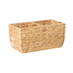 Panier de rangement en jacinthe d'eau de qualité supérieure, tailles personnalisables, conteneurs de rangement en jacinthe d'eau en gros du Vietnam - Product Image 2