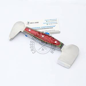 Professionnel de haute qualité tampon Clinch Cutter manche en bois maréchal-ferrant chaussure toilettage haute teneur en carbone Clench Cutter outil vétérinaire - Product Image 6