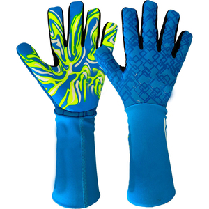 High Performance Breathable Unisex PU Goalkeeper <b>Gloves</b> Adjustable Non-Slip Lace-Up Closure Thick <b>Latex</b> Padding for Better - Product Image 1