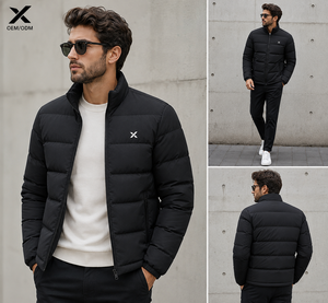 Veste matelassée coupe-vent X Sports City à col montant, isolation premium, doublure intérieure lisse et durable, tissu hydrofuge - Product Image 4