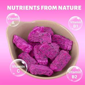2025 tendencia 100% polvo de fruta de dragón rojo liofilizado Natural fresco en cubitos Rosa fruta Tropical sabor dulce común Vietnam - Product Image 3