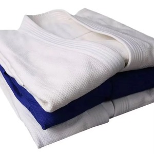 Latest Fashion New Design White Purple Color Judo Gi Uniform Unisex Customized Color/Size High Quality Spandex/Polyester/Cotton - Product Image 1