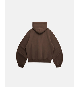 Nouveau Hoodie OEM Hiver Streetwear Personnalisable avec Logo, Épaules Tombantes, Sans Cordon, Coupe Oversize, en Molleton 100% Coton - Product Image 2