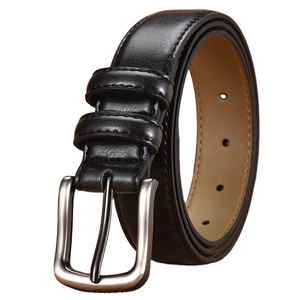 Ceintures en cuir décontractées pour hommes, avec boucle en alliage réglable, 100 % cuir véritable, personnalisables avec logo – Vente en gros - Product Image 3