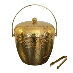Seau à bière en laiton martelé fait main, récipient refroidisseur de boissons, bac à vin pour hôtels, restaurants, service de traiteur, décoration de mariage - Product Image 3