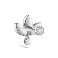 Pendientes de Diamantes Cultivados en Laboratorio, Corte Marquesa y Redondo, Certificados por IGI, DEF VVS VS, Oro, Plata, Diseño de Racimo Multicristalino, Pendientes Colgantes