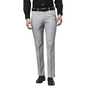 Pantalon décontracté taille haute pour homme, grande taille, respirant, en polyester, coupe ajustée, confortable, de haute qualité, style rétro britannique - Product Image 6