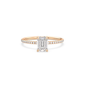 Bague en diamant de laboratoire HPHT CVD taille émeraude 1,18 carat REYES, or massif 14 carats, classique, pour mariage, fiançailles, cadeau, bijoux, vente chaude - Product Image 2