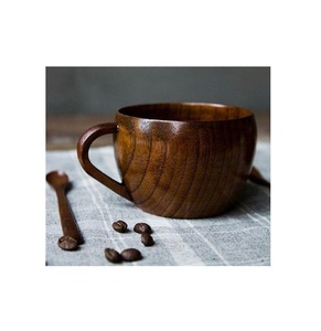 Solid Wood Coffee Mug Handmade Natural Wooden <b>Cup</b> Rustic Finish Eco Friendly Drinking Mug <b>for</b> Daily Use - Product Image 4