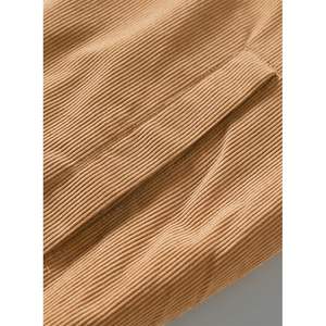 2025 <b>Men's</b> <b>Corduroy</b> <b>Jacket</b> Full Zip Mock Neck Long-Lined Fleece Sherpa Vintage Trucker Style with Biker Style Pockets XS Size - Product Image 5