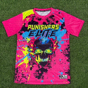 Uniformes de football à drapeaux 7v7 personnalisés de haute qualité en gros, sublimés, respirants, couleur personnalisée, meilleur design, service OEM - Product Image 2