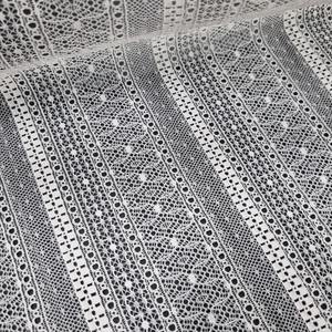 Geometric Stripe Lightweight Stretch <b>Lace</b> Fabric 147cm Nylon Spandex <b>Elastic</b> Warp Knit Customized Color Wedding Lingerie Dresses - Product Image 2