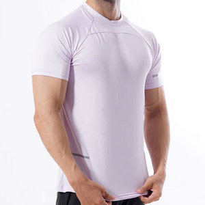 Camiseta Deportiva de Alta Calidad, 180 Gramos, Ecológica, Transpirable, de Manga Corta, Color Sólido, Secado Rápido, para Hombre, Verano, Deportes, Gimnasio - Product Image 6