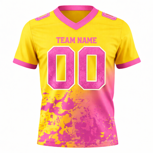 เสื้อฟุตบอลอเมริกันแบบกำหนดเอง OEM แบรนด์ส่วนตัว ชุดทีมสำหรับสโมสร โรงเรียน ลีก โลโก้และหมายเลขแบบกำหนดเอง โพลีเอสเตอร์ 100% - Product Image 5