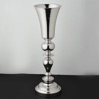 Vases à fleurs en aluminium, vases à fleurs en forme de trompette, grands vases plaqués or