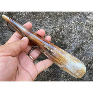 Calzador de Cuerno de Toro Tallado a Mano, Mango Largo y Resistente, Ecológico, Duradero, Artesanía Natural, Accesorio Diario para Calzado, Suave - Product Image 4