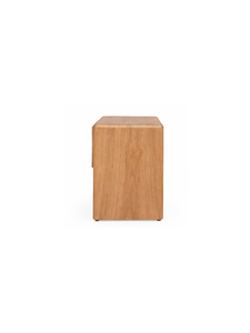 Mueble Minimalista de Madera Maciza Hecho a Mano para Sala de Estar, con Cajones Tejidos y Estantes Abiertos, Mueble de Almacenamiento para Decoración Estética de Hoteles y Apartamentos - Product Image 2