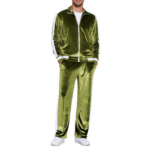 Ensemble de survêtement en velours imprimé respirant à capuche pour l'hiver, 2 pièces, veste zippée intégrale et pantalon - Product Image 4