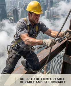 Camisa de Trabajo Resistente al Fuego ZUNEZI ZI-8043 NFPA 2112 de Manga Corta para Hombre con Paquete de Respirador, Resistencia al Calor de 300-500°C - Product Image 5