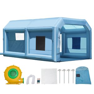 Cabina di Verniciatura Gonfiabile 21 X 13.5 X 9.8 ft con Potente Soffiatore da 1100W e Sistema di Illuminazione LED, Sistema di Filtraggio dell'Aria Incluso - Product Image 3