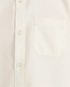 เสื้อนักเรียนชายแขนยาวสีขาว ผ้าโพลีเอสเตอร์ผสมวิสโคส สำหรับชุดนักเรียนประถม - Product Image 3