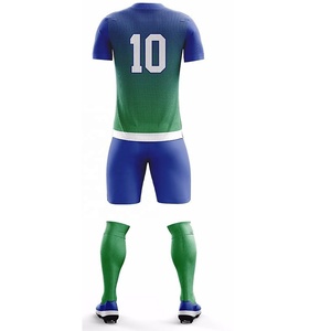 Conjunto de camisetas de fútbol personalizable al por mayor, kits de fútbol sublimados transpirables con nombre y diseño personalizados - Product Image 3