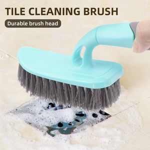 Cepillo de limpieza ergonómico de 9 pulgadas con mango, cepillo de ducha de alta resistencia con cerdas rígidas para baños - Product Image 4