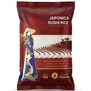 ARROZ PARA SUSHI CALROSE JAPONICA DE GRANO CORTO 5% PARTIDO, en presentaciones de 1kg, 5kg, 10kg, 20kg, 25kg, Directo de Fábrica en Vietnam [Sandra] - Product Image 1