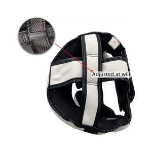 Breathable Protective <b>Boxing</b> Helmet Muay-Thai Patchwork PU Leather Training Sparring Headgear Fitness Equipment Taekwondo All - Product Image 3