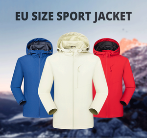 Veste polaire unisexe à capuche coupe-vent de haute qualité 100 % coton imperméable et respirante pour le printemps 2025 – En promotion - Product Image 3