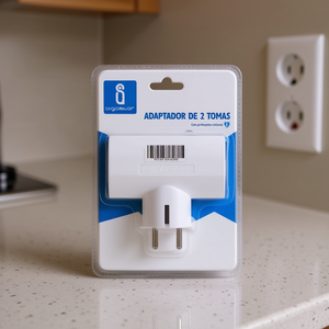อะแดปเตอร์ 2 ช่อง พร้อมระบบป้องกันเด็ก ปลั๊กแบบเยอรมัน - Product Image 3
