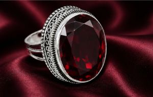 Natural Red Garnet Gemstone <b>925</b> Sterling <b>Silver</b> <b>Ring</b> Handmade Garnet Jewelry for Women Genuine Red Garnet <b>Silver</b> <b>Ring</b> <b>925</b> Sterli - Product Image 3