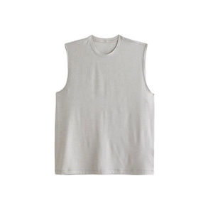 Custom Logo Mens <b>Athletic</b> Tank Top Polyester Cotton Sleeveless Gym Shirt Quick Dry Workout Sportswear Wholesale Mens Tank Top - Product Image 2