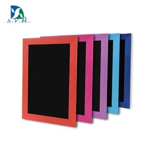 Wooden Frame Magnetic Mirror Writing <b>Board</b> for Liquid Chalk Markers and Home Décor - Product Image 4