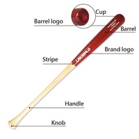 Bate de Béisbol Profesional Personalizado de Madera de Arce, Duradero, con Logotipo Personalizado, Diseño de Ilustraciones Personalizadas, Venta Directa de Fábrica