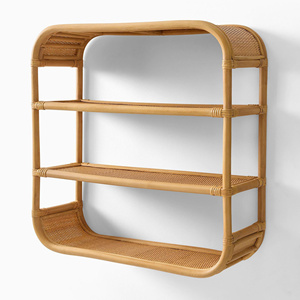 Hot Item Rattan <b>Wall</b> <b>Shelf</b> <b>Floating</b> Display <b>Shelf</b> Nursery Storage Organizer Kids Room Home Decorative <b>Shelf</b> Wholesale - Product Image 3