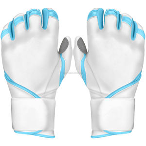 Gants de frappe de baseball en cuir respirant, forte adhérence, pour entraînement jeunes et adultes, vente en gros, LBBG-0027 - Product Image 6