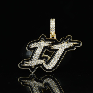 S925 Gold Plated Custom Moissanite Pendant Men Women Rapper Hip Hop VVS1 Diamond Letters Name Fashion Bling for Certified Luxury - Product Image 1