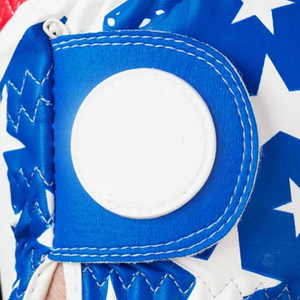 Gants de golf en cuir Cabretta pour gaucher, imprimés par sublimation avec logo personnalisé, sangle Velcro, séchage rapide, respirants, design à doigts complets - Product Image 6