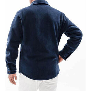 Latest Design Mens Hooded Flannel <b>Jacket</b> Cotton Blend Plaid Winter Shacket <b>Fleece</b> <b>Lined</b> Sherpa Lining Custom Logo Warm Casual - Product Image 2