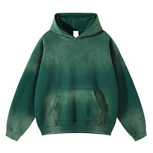 Sudadera con capucha para hombre, ecológica, transpirable, de secado rápido, antiarrugas, con cremallera, lisa, teñida, bordada, estilo urbano, invierno, OEM - Product Image 1
